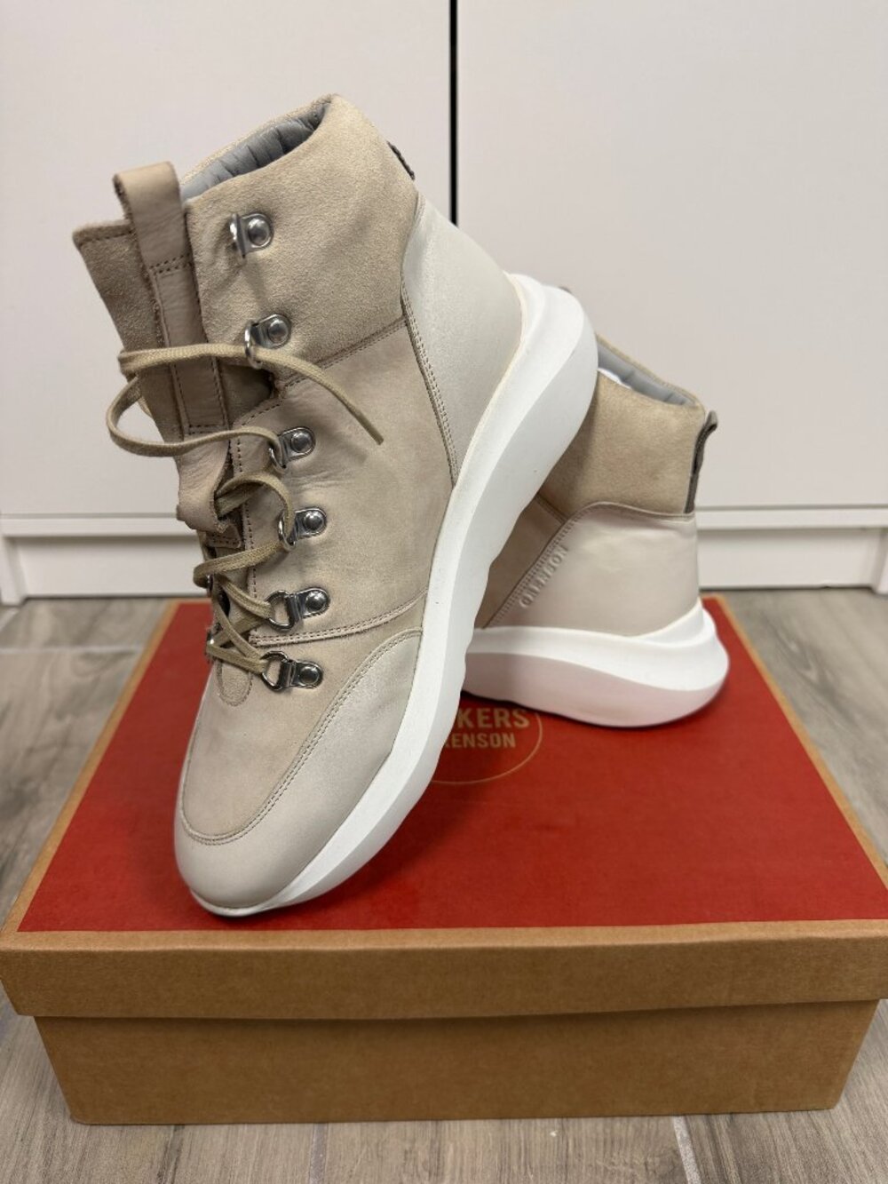 Grenson Stone Colored Sneaker Boots, NWT, Mens UK 6= Womens US 8.5